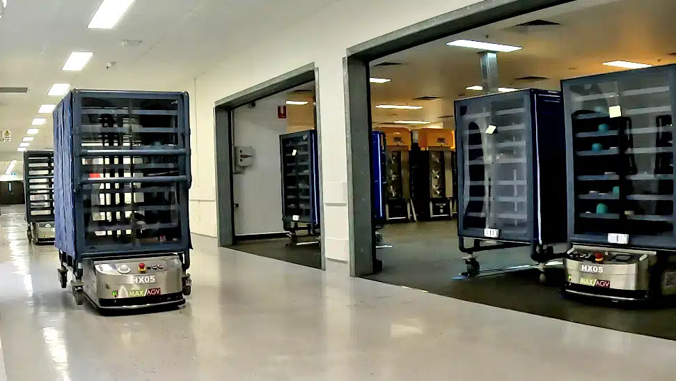 Automated Hospital Trolley Delivery